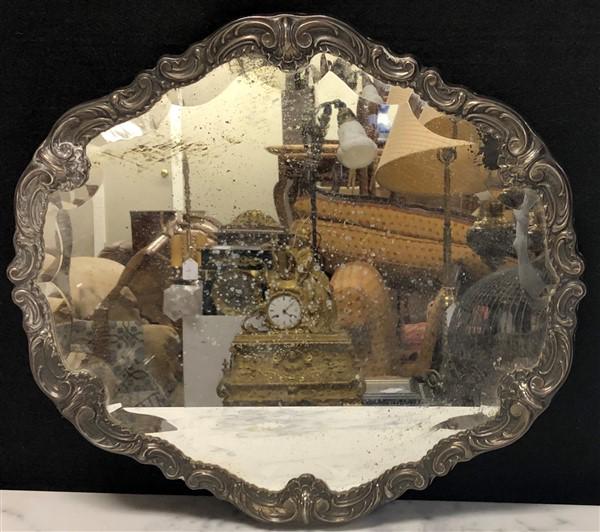 Mirror with Sterling Frame 14 X 16: Mirror with Sterling Frame 14 X 16