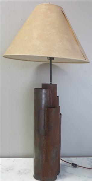 Industrial Lamp and Table: Industrial Lamp and Table