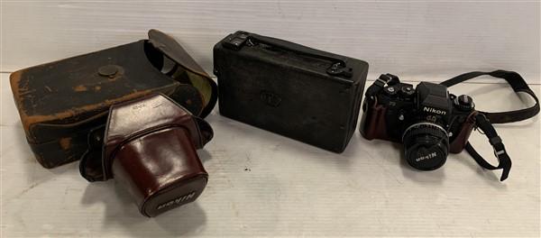 35mm Nikon & Cine Kodak Model B with 3.5 lens: 35mm Nikon & Cine Kodak Model B with 3.5 lens