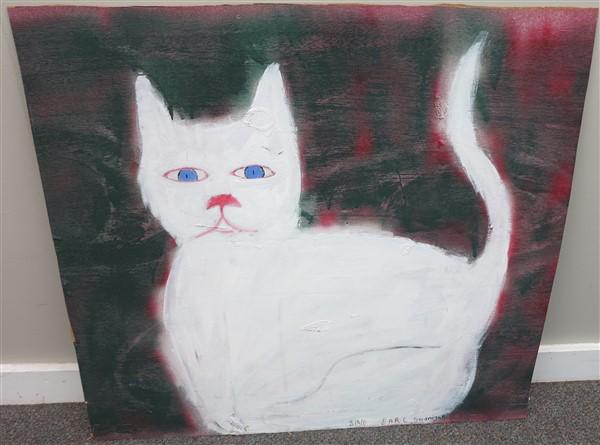 Earl Swanigan on Masonite- 30" x 32": Earl Swanigan on Masonite