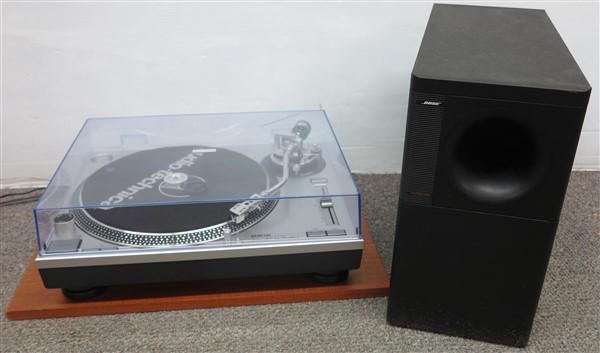 Audio Technica turntable and Bose speaker: Audio Technica turntable and Bose speaker