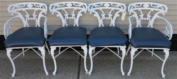 4 vintage aluminum garden chairs (1 of 6)