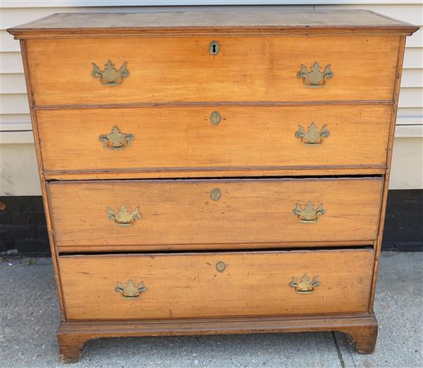 Antique blanket chest w/ 2 drawers 41w X 18d X 41h (1 of 4)