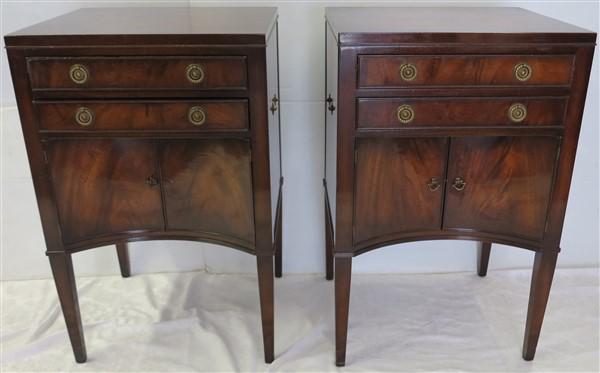 Pair mahogany side table - old colony 20w X 17d X 32h (1 of 5)