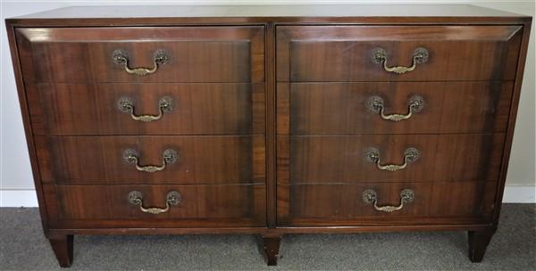 Mahogany 8 drawer chest by Charak 62l X 19d X 35h (1 of 5)
