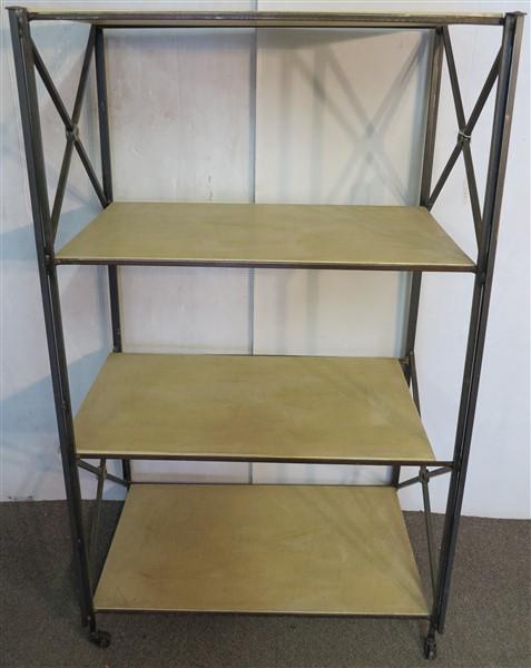 4 tier industrial shelf 30w X 20 X 56h: 4 tier industrial shelf 30w X 20 X 56h