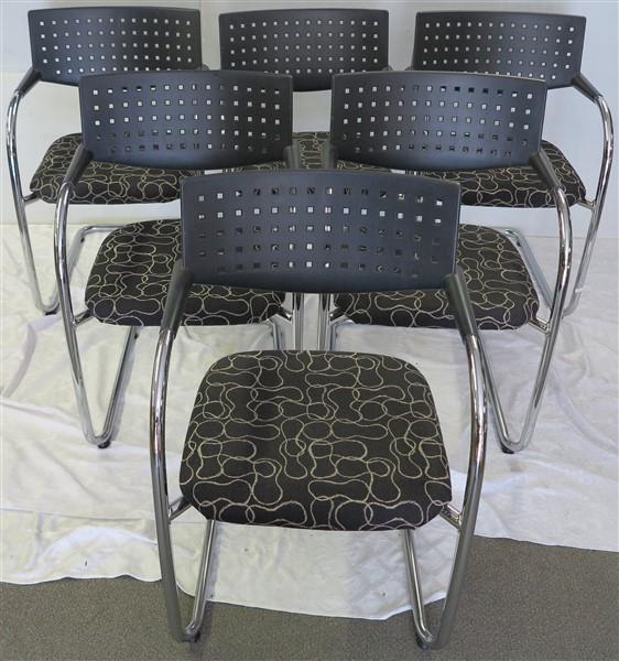 6 modern dining chairs (1 of 4)