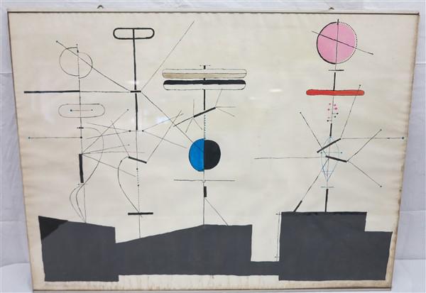 Modern print signed  23 X 30 (1 of 4)