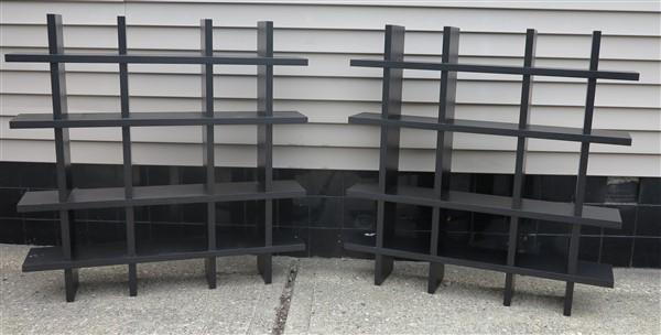 Pair of Black Hanging wall shelf (1 of 4)