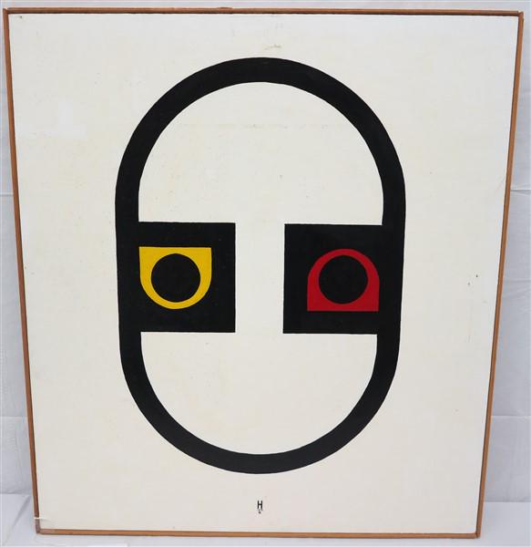 Earl Hubbard acrylic on board 26 X 29: Earl Hubbard acrylic on board 26 X 29