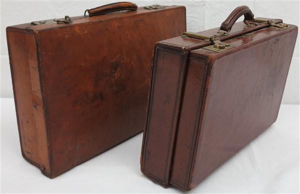2 vintage leather attache cases (1 of 5)
