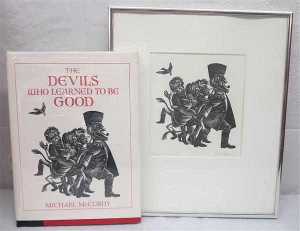 Artist Proof Wood engraving Pencil signed & book (1 of 3)