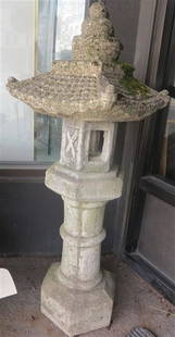 Pr 39" Concrete 3 Pc Pagodas: Pr 39" Concrete 3 Pc Pagodas