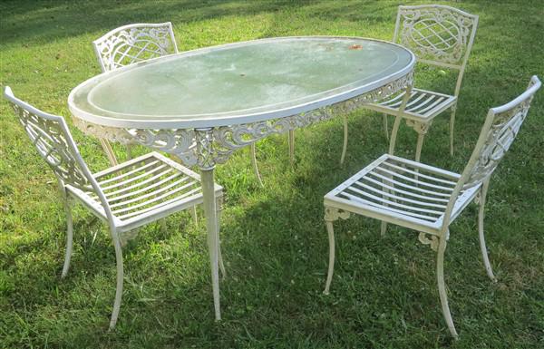 5 Pc Brown Jordan Patio Set: 5 Pc Brown Jordan Patio Set