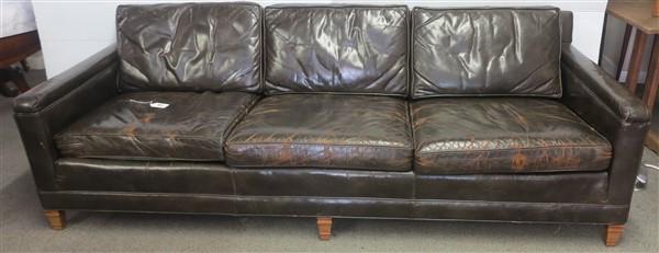 84" Leather Sofa: 84" Leather Sofa
