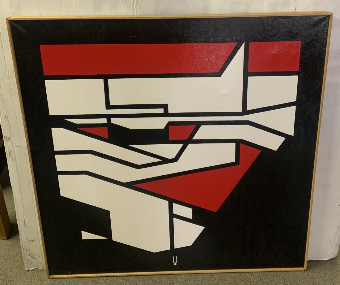 Earl Hubbard acrylic on linen 38 x 38: Earl Hubbard