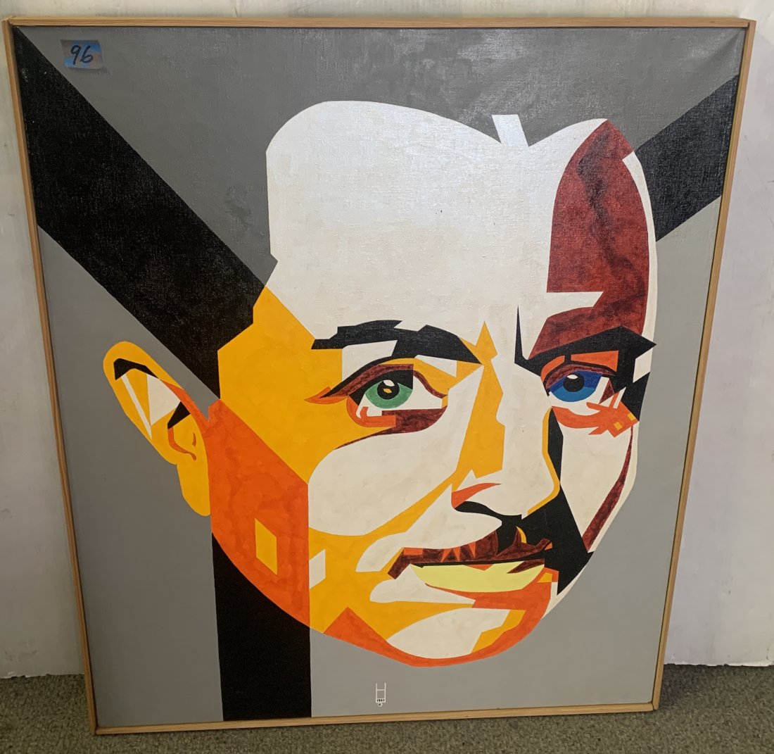 Earl Hubbard acrylic on linen 29 x 35 n: Earl Hubbard