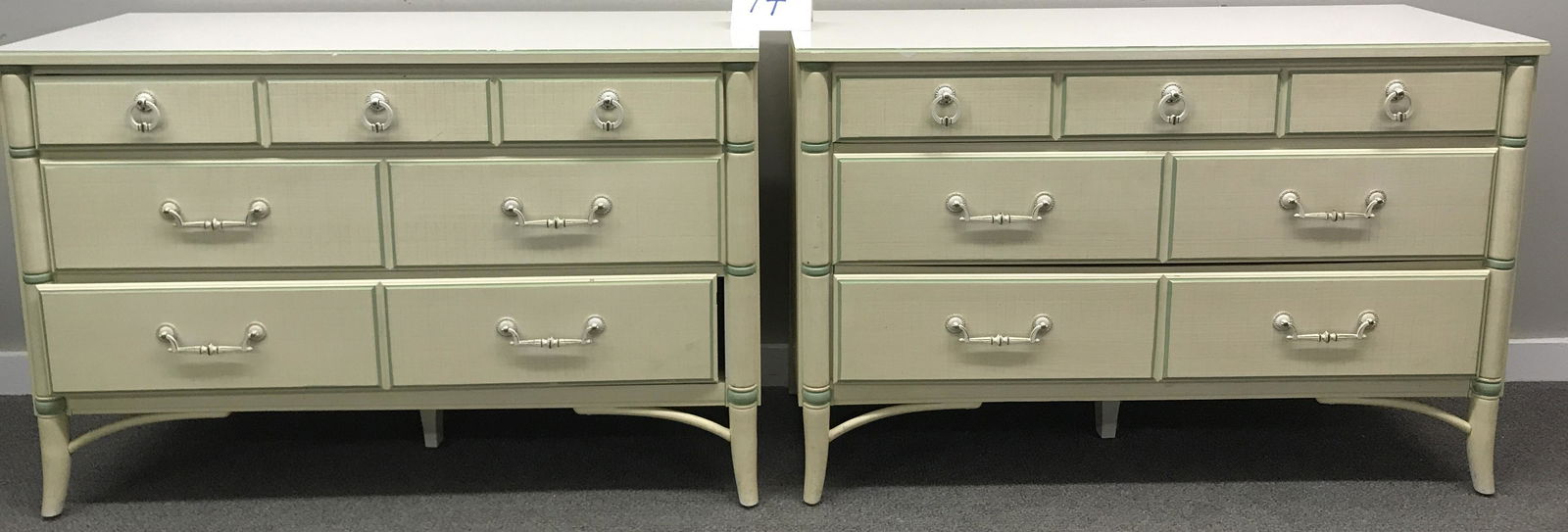 2 Three drawer Thomasville Chests: 2 Three drawer Thomasville Chests- 46w by 18d by 30h
