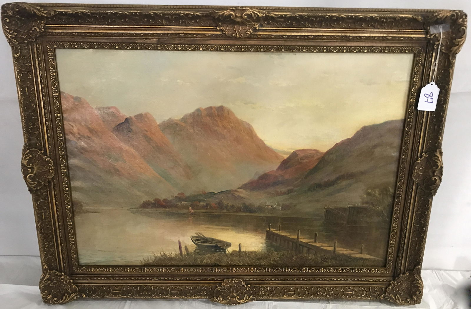 O/C Riverscape Sgnd Campbell Scott 32" x 42": O/C Riverscape Sgnd Campbell Scott 32" x 42"