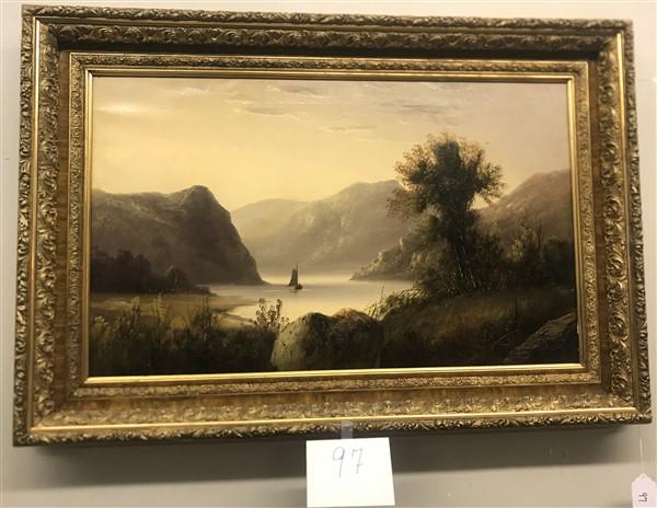 Framed Hudson River Style o/c 19th Cent. 30"x44" (1 of 2)