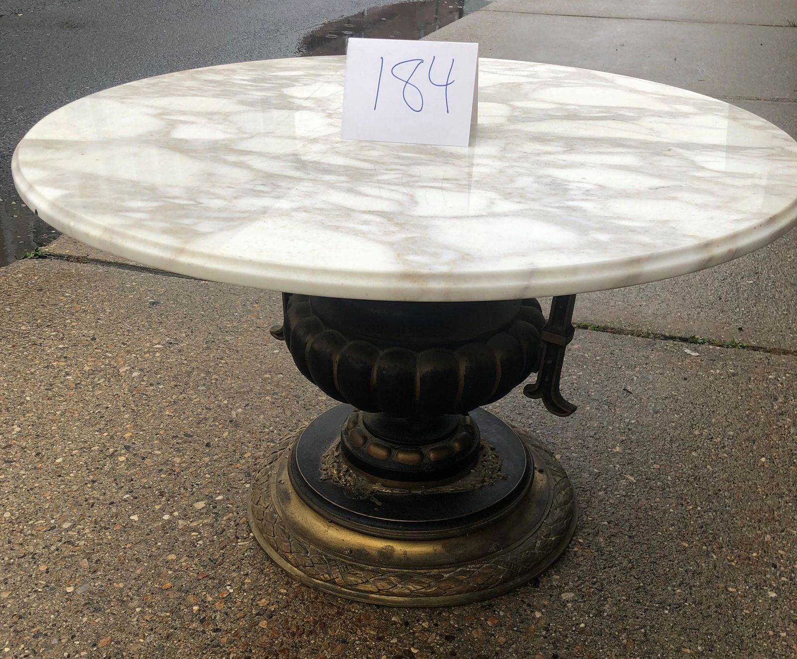 Bronze and Marble Low Table (1 of 2)