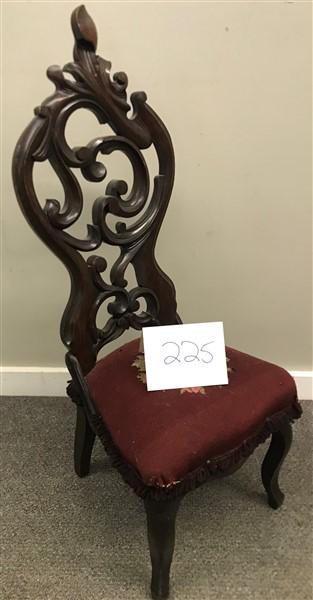 Carved Victorian Portrait Chair (1 of 1)