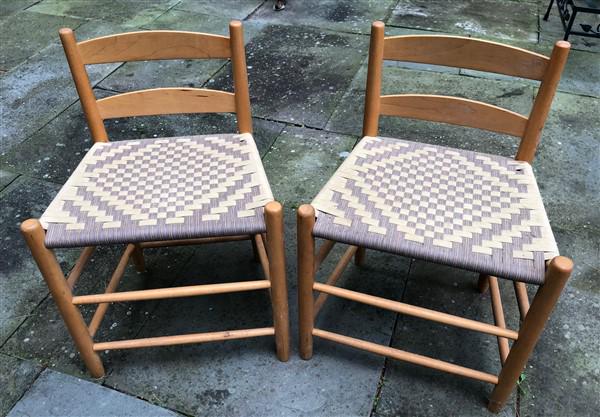 2 Tape Seat Shaker Style Chairs (1 of 2)
