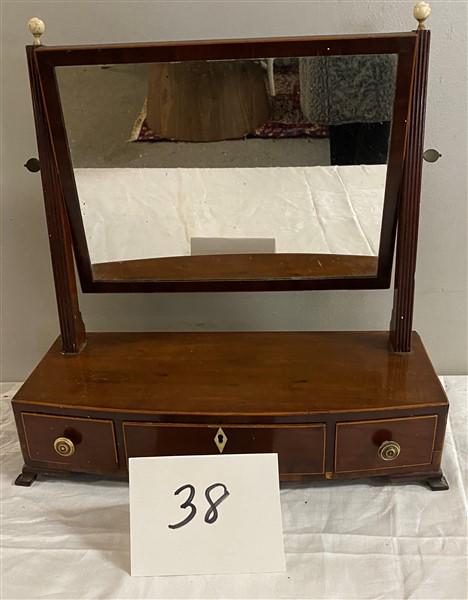 19th Cent. Shaving Mirror (1 of 6)