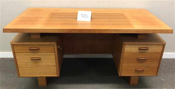 Floating Top MCM Danish Desk 60"x29.5"x30"h (1 of 2)