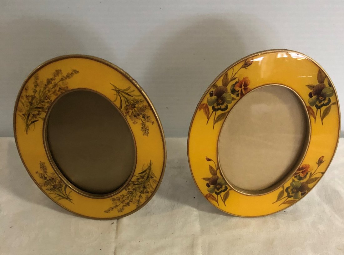 Pr. of Enamel and Bronze 6" Frames (1 of 2)