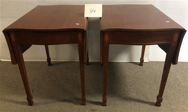 Pr. of Drop Leaf Tables Sgnd. Margolis (1 of 2)