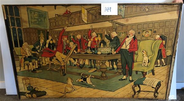 3x5 Pub Panel marked/imprint signed Cecil Aldin (1 of 3)