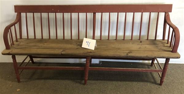 Country 6' Bench in Red Paint (1 of 1)