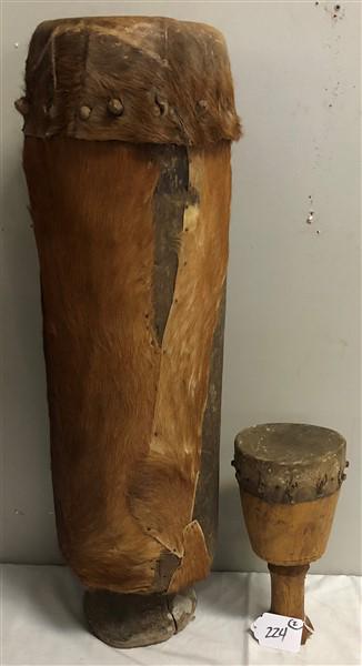 2 Hide Covered African Drums (1 of 1)