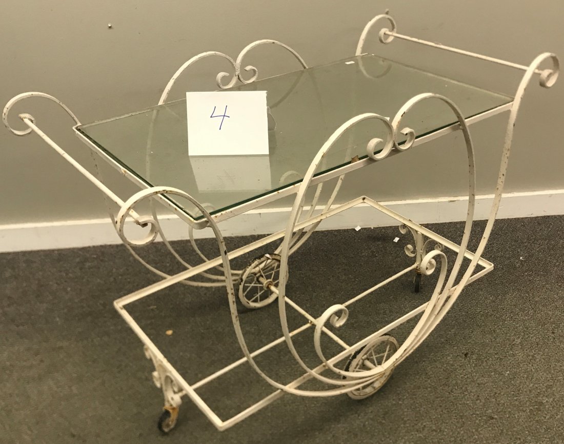 Iron Decorative Tea Cart: Iron Decorative Tea Cart