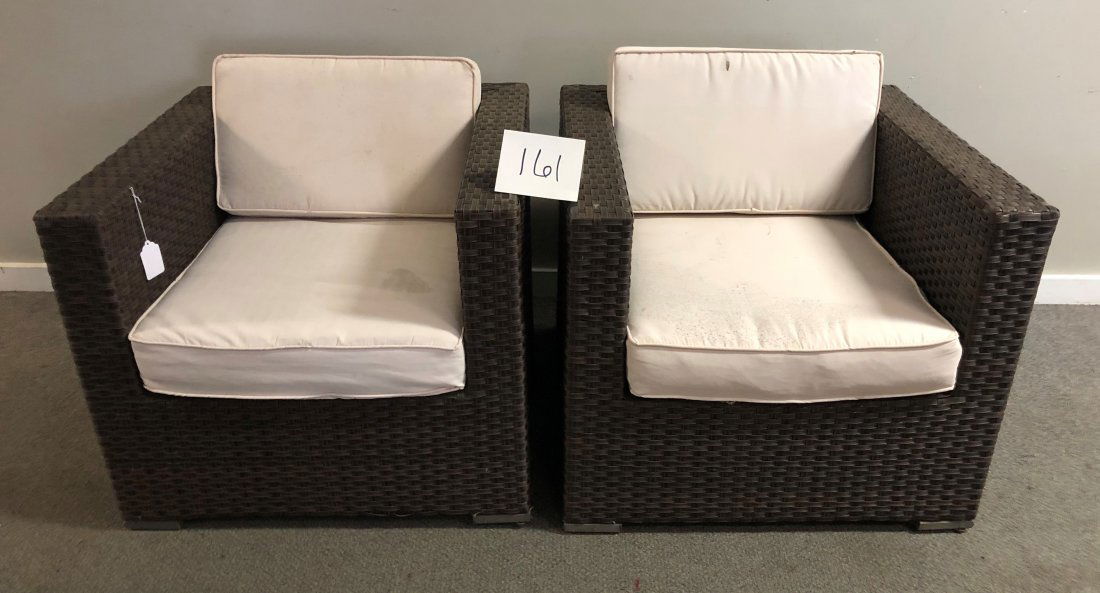 Pair of Atlantic Wicker Club Chairs (1 of 1)
