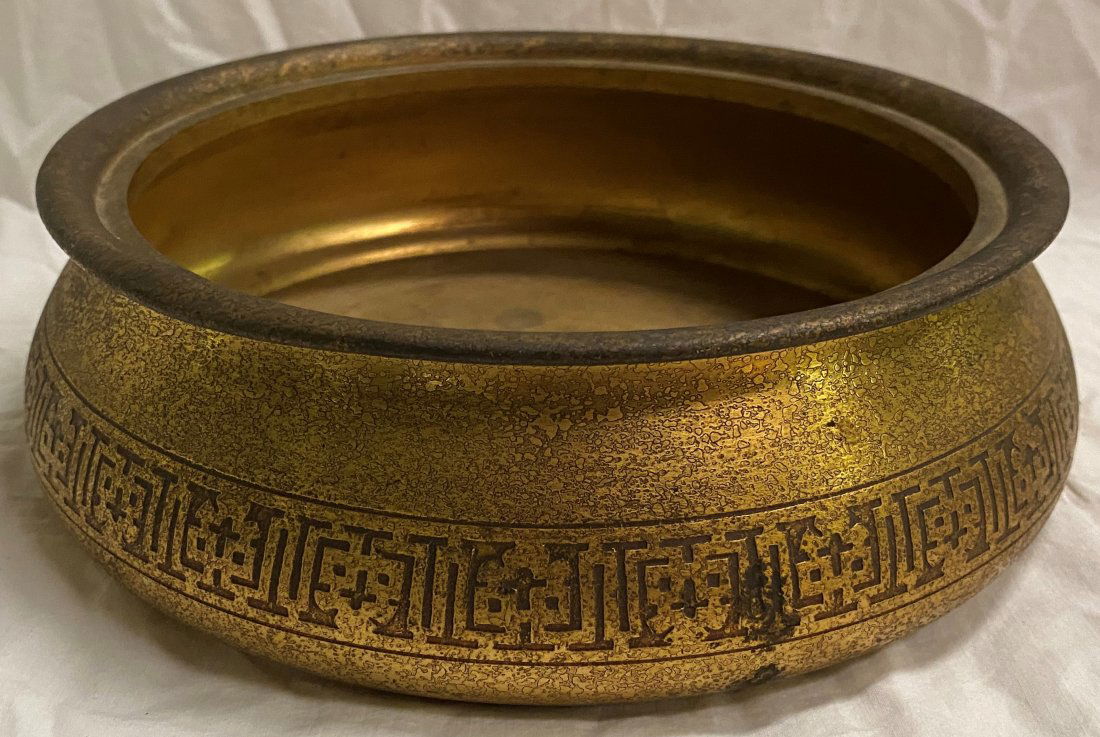 Tiffany Studios Bronze Bowl 8.5"x2.5"h (1 of 3)