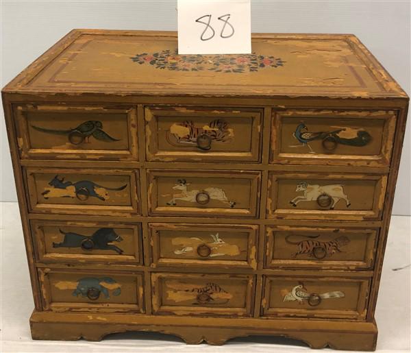 12 Drawer Painted Cabinet (1 of 5)