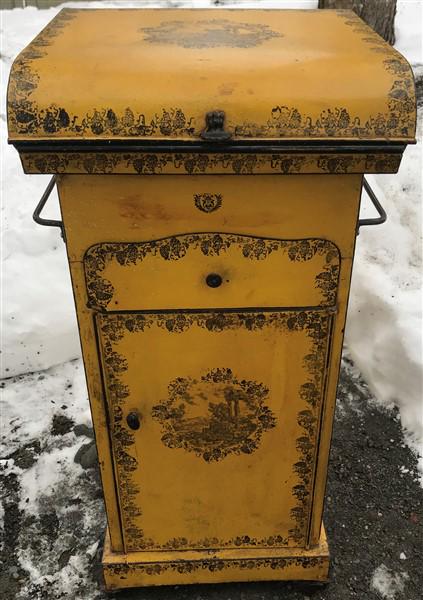 Unique French 19th Cent. Tole Cabinet (1 of 2)