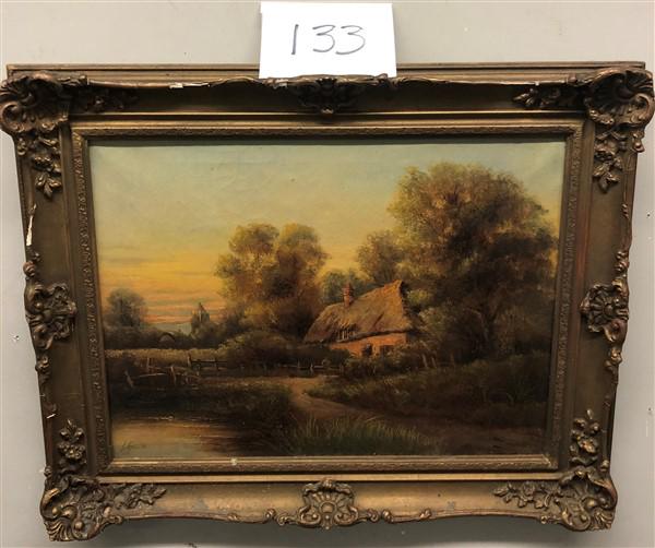 19th Cent. o/c Signed L. Green 20"x25" (1 of 3)