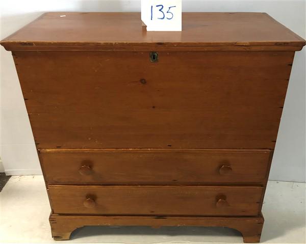 19th Cent. 2 Drawer Lift-Top Blanket Box (1 of 3)