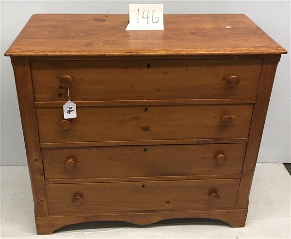 Slick Clean 4 Drawer Country Pine Chest (1 of 3)