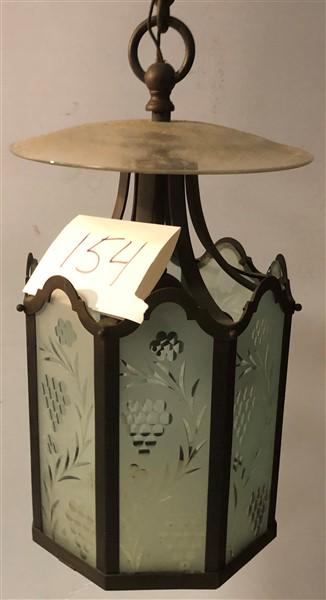 Etched Glass 20" Light Fixture (1 of 3)