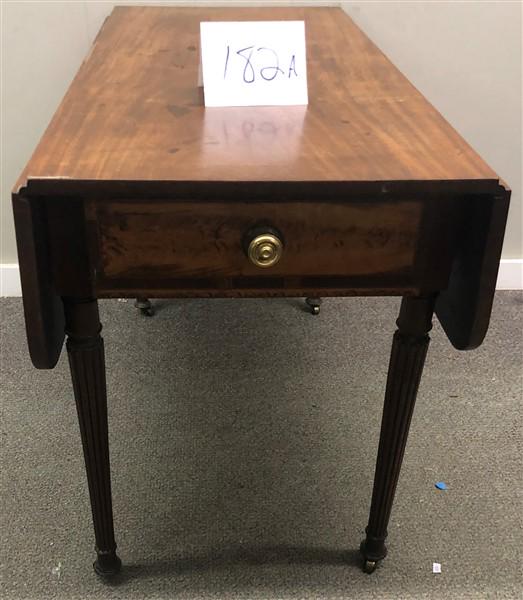 One Drawer Drop Leaf Table 41.5"x20.5"x28"h 10.5" (1 of 6)