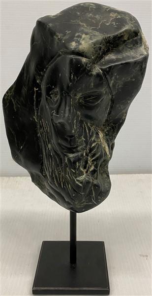 Stone Head Sculpture 14"h x 8"w (1 of 4)