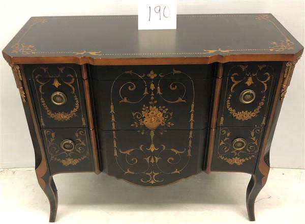 Paint Decorated 38" Contemporary 2 Drawer Chest (1 of 3)