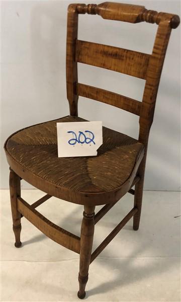 Pretty Nice Tiger Maple 19th Cent. Sidechair (1 of 2)