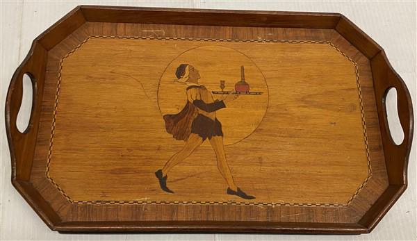 Marquetry Inlay Tray 10"x17": Marquetry Inlay Tray 10"x17"