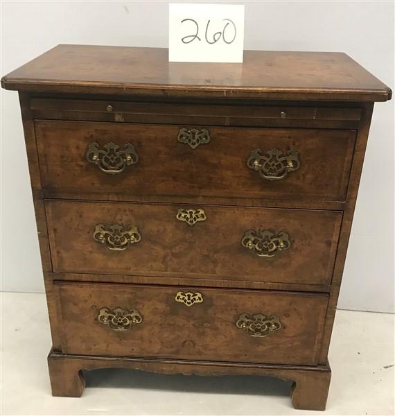 Burl 3 Drawer "Small" Chest (1 of 4)
