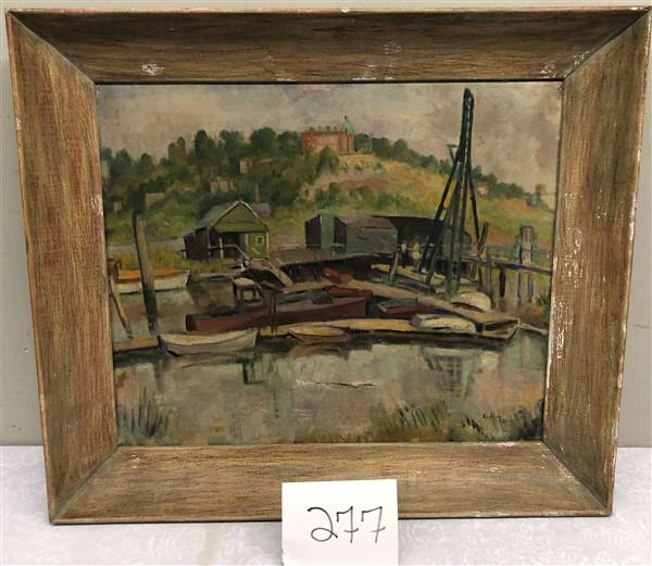 o/c Harbor Scene Sgnd. (1 of 3)